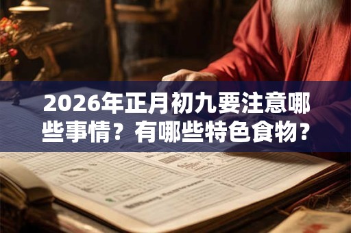 2026年正月初九要注意哪些事情?有哪些特色食物? 2026年正月初九要注意哪些事情?有哪些特色食物?