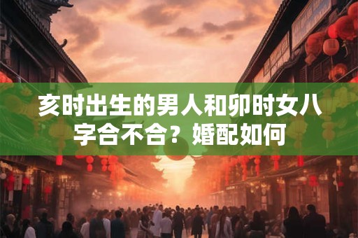 亥时出生的男人和卯时女八字合不合？婚配如何