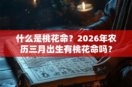 什么是桃花命？2026年农历三月出生有桃花命吗？