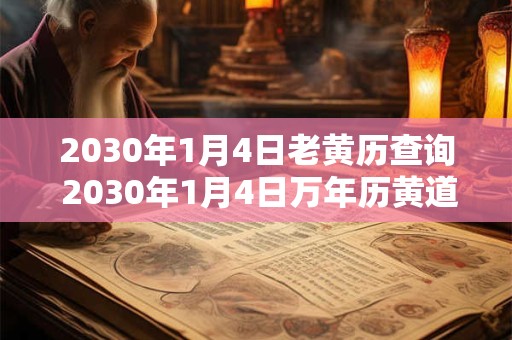 2030年1月4日老黄历查询 2030年1月4日万年历黄道吉日