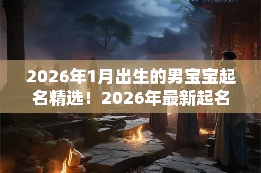 2026年1月出生的男宝宝起名精选！2026年最新起名大全