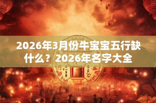 2026年3月份牛宝宝五行缺什么？2026年名字大全