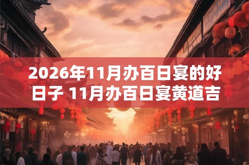 2026年11月办百日宴的好日子 11月办百日宴黄道吉日查询