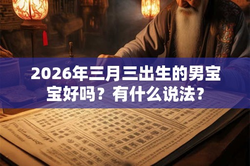 2026年三月三出生的男宝宝好吗?有什么说法? 2026年三月三出生的男宝宝好吗?有什么说法?