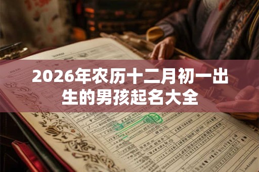 2026年农历十二月初一出生的男孩起名大全 2026年农历十二月初一出生的男孩起名大全