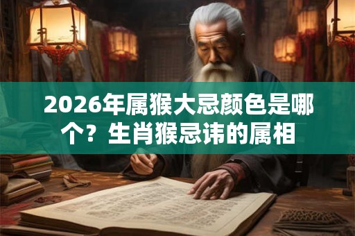 2026年属猴大忌颜色是哪个？生肖猴忌讳的属相