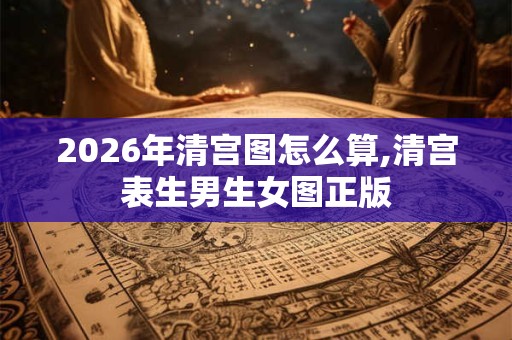 2026年清宫图怎么算,清宫表生男生女图正版