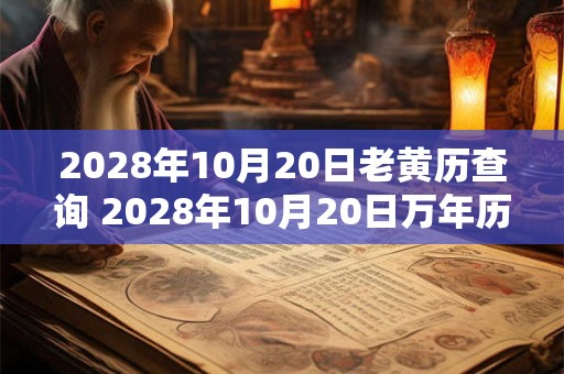 2028年10月20日老黄历查询 2028年10月20日万年历黄道吉日 2028年10月20日老黄历查询 2028年10月20日万年历黄道吉日