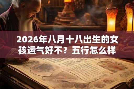 2026年八月十八出生的女孩运气好不?五行怎么样 2026年八月十八出生的女孩运气好不?五行怎么样