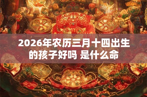 2026年农历三月十四出生的孩子好吗 是什么命