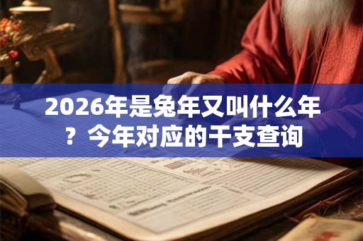 2026年是兔年又叫什么年？今年对应的干支查询
