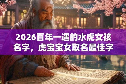 2026百年一遇的水虎女孩名字，虎宝宝女取名最佳字