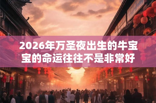 2026年万圣夜出生的牛宝宝的命运往往不是非常好