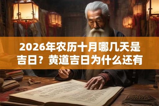 2026年农历十月哪几天是吉日?黄道吉日为什么还有忌 2026年农历十月哪几天是吉日?黄道吉日为什么还有忌