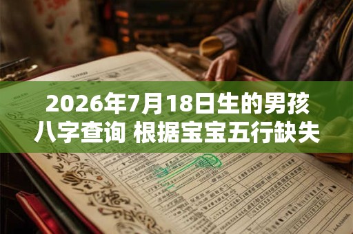 2026年7月18日生的男孩八字查询 根据宝宝五行缺失起名字