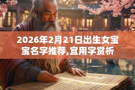 2026年2月21日出生女宝宝名字推荐,宜用字赏析 2026年2月21日出生女宝宝名字推荐,宜用字赏析