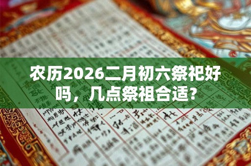 农历2026二月初六祭祀好吗,几点祭祖合适? 农历2026二月初六祭祀好吗,几点祭祖合适?