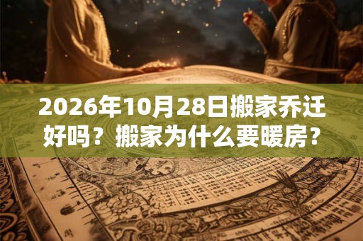 2026年10月28日搬家乔迁好吗？搬家为什么要暖房？