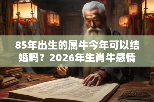 85年出生的属牛今年可以结婚吗?2026年生肖牛感情运势 85年出生的属牛今年可以结婚吗?2026年生肖牛感情运势