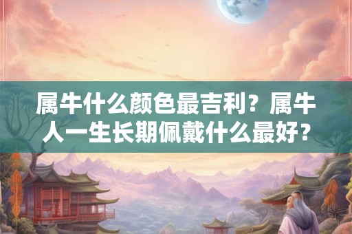 属牛什么颜色最吉利？属牛人一生长期佩戴什么最好？