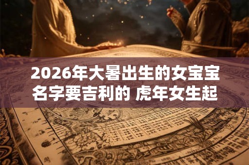 2026年大暑出生的女宝宝名字要吉利的 虎年女生起名喜用字