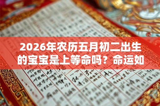 2026年农历五月初二出生的宝宝是上等命吗?命运如何? 2026年农历五月初二出生的宝宝是上等命吗?命运如何?