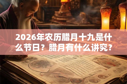 2026年农历腊月十九是什么节日?腊月有什么讲究? 2026年农历腊月十九是什么节日?腊月有什么讲究?