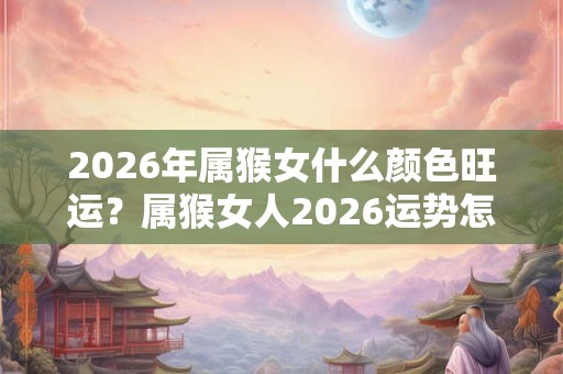 2026年属猴女什么颜色旺运?属猴女人2026运势怎么样 2026年属猴女什么颜色旺运?属猴女人2026运势怎么样