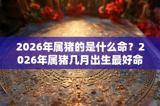 2026年属猪的是什么命？2026年属猪几月出生最好命？