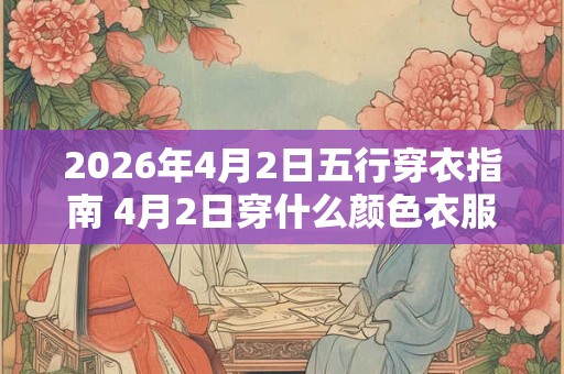 2026年4月2日五行穿衣指南 4月2日穿什么颜色衣服