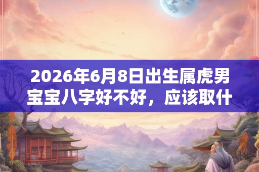 2026年6月8日出生属虎男宝宝八字好不好，应该取什么名字