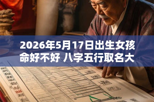 2026年5月17日出生女孩命好不好 八字五行取名大全