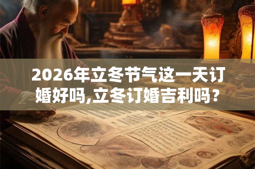 2026年立冬节气这一天订婚好吗,立冬订婚吉利吗？