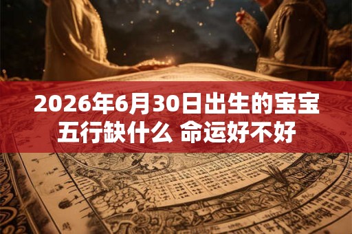 2026年6月30日出生的宝宝五行缺什么 命运好不好