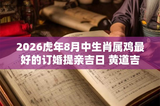 2026虎年8月中生肖属鸡最好的订婚提亲吉日 黄道吉日查询