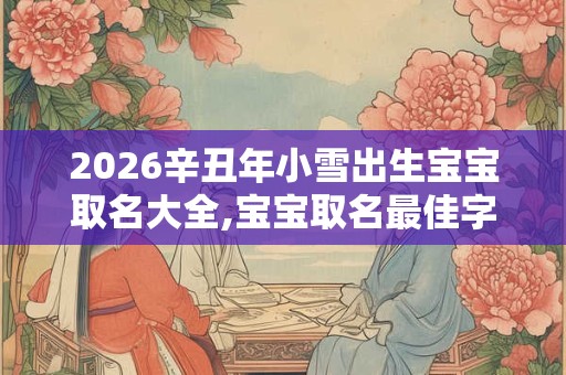 2026辛丑年小雪出生宝宝取名大全,宝宝取名最佳字