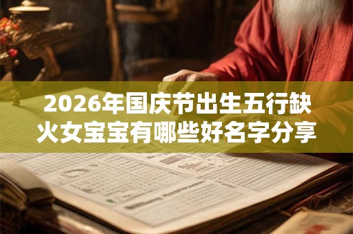 2026年国庆节出生五行缺火女宝宝有哪些好名字分享