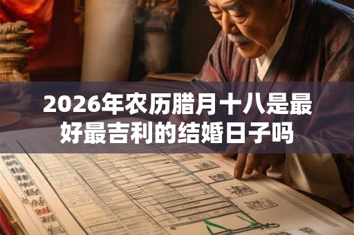 2026年农历腊月十八是最好最吉利的结婚日子吗