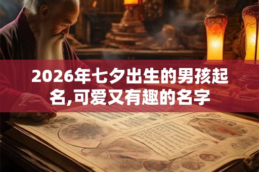 2026年七夕出生的男孩起名,可爱又有趣的名字