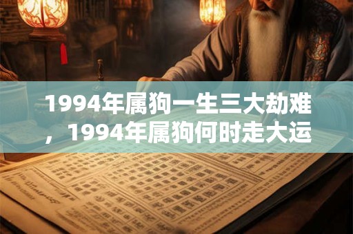 1994年属狗一生三大劫难，1994年属狗何时走大运？