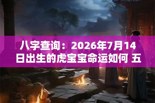 八字查询:2026年7月14日出生的虎宝宝命运如何 五行缺什么 八字查询:2026年7月14日出生的虎宝宝命运如何 五行缺什么