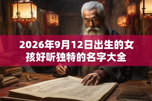 2026年9月12日出生的女孩好听独特的名字大全