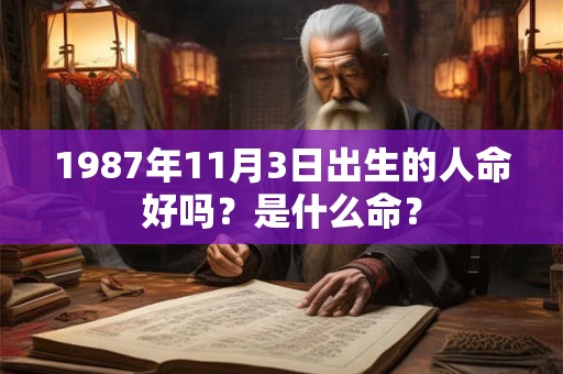 1987年11月3日出生的人命好吗？是什么命？