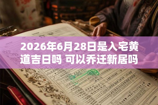 2026年6月28日是入宅黄道吉日吗 可以乔迁新居吗