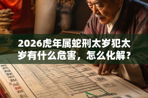 2026虎年属蛇刑太岁犯太岁有什么危害，怎么化解？