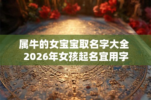 属牛的女宝宝取名字大全 2026年女孩起名宜用字