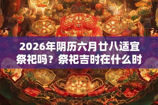 2026年阴历六月廿八适宜祭祀吗？祭祀吉时在什么时候？
