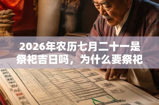 2026年农历七月二十一是祭祀吉日吗，为什么要祭祀？