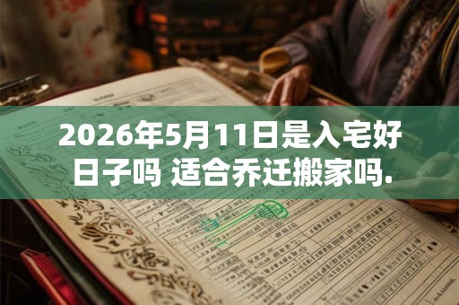 2026年5月11日是入宅好日子吗 适合乔迁搬家吗.