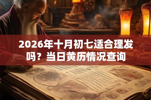 2026年十月初七适合理发吗？当日黄历情况查询